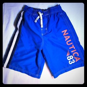 5/$35!  Boys Nautica swim trunks size M (10/12)